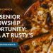 New Senior Fellowship Opportunity—Pizza at Rusty’s